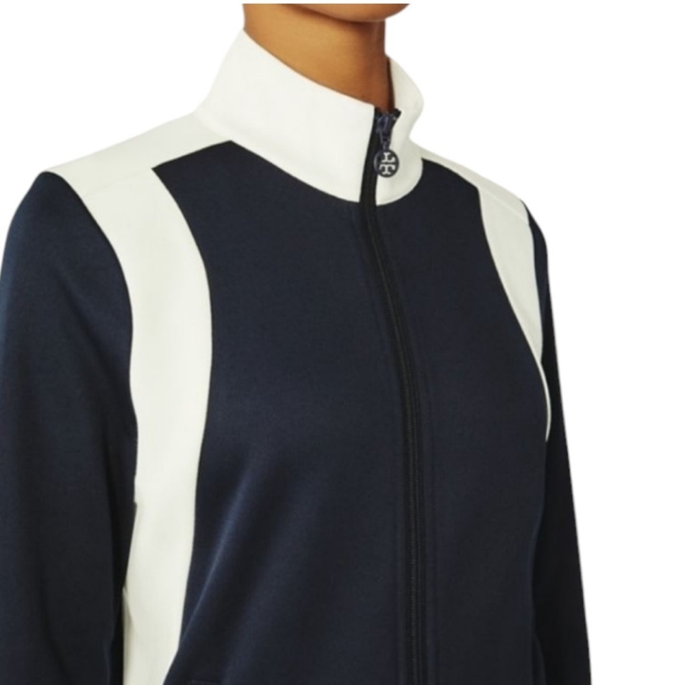 Tory Sport Colorblock track zip up jacket + Banner Tearaway Track Pants SET Navy - Picture 4 of 14